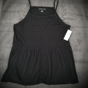 American Eagle Outfitters Woman's black blouse tank top Large